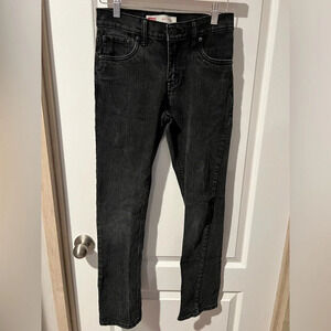 Levis 511 Slim black jeans size 14 reg 27W 27 L